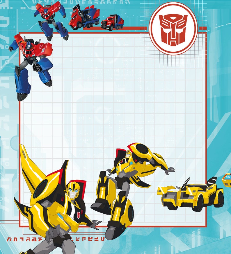 Personalisiertes Freundebuch Transformers' Bild 3