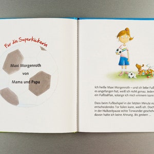 Personalisiertes Buch Schuss und Tor Für Mädchen image 2
