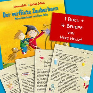 Personalisiertes Kinderbuch Der verflixte Zauberbann und vier Briefe Bild 1