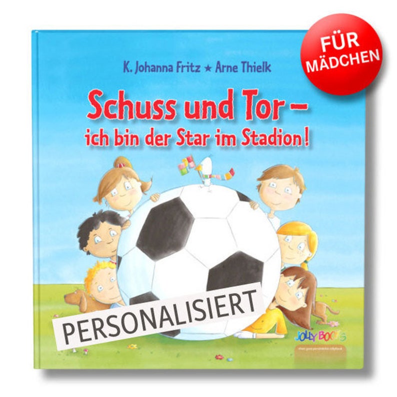 Personalisiertes Buch Schuss und Tor Für Mädchen image 1