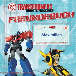 Personalisiertes Freundebuch Transformers' Bild 1