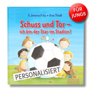 Personalisiertes Buch Schuss und Tor Für Jungen image 1