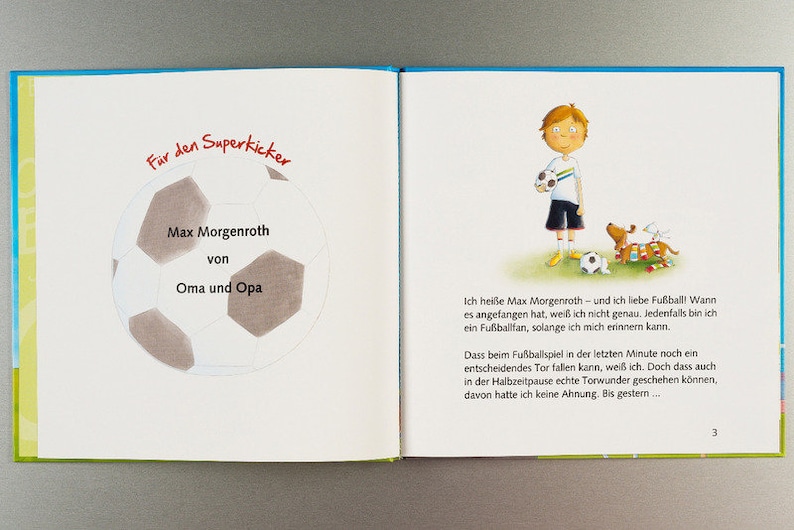 Personalisiertes Buch Schuss und Tor Für Jungen image 2