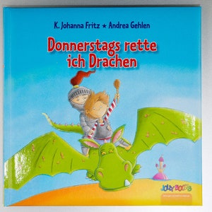 PersonalisiertesBuch Donnerstags rette ich Drachen Bild 1