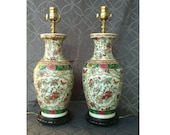 Vintage Chinese Porcelain Vase Table Lamps By Windermere For Lotus Arts