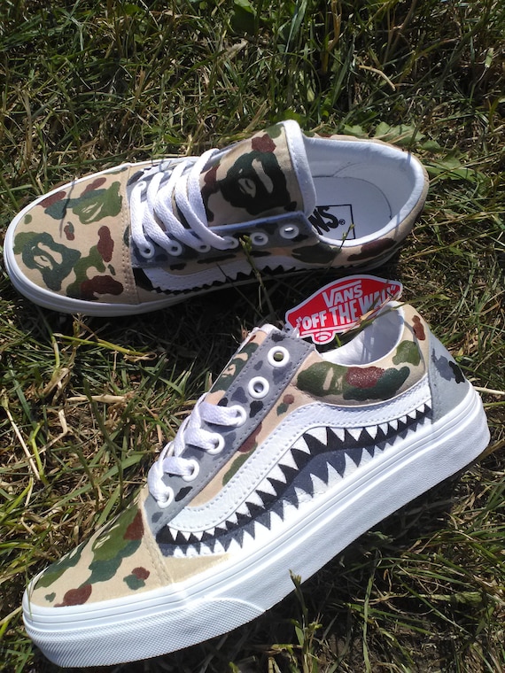 bape vans camo