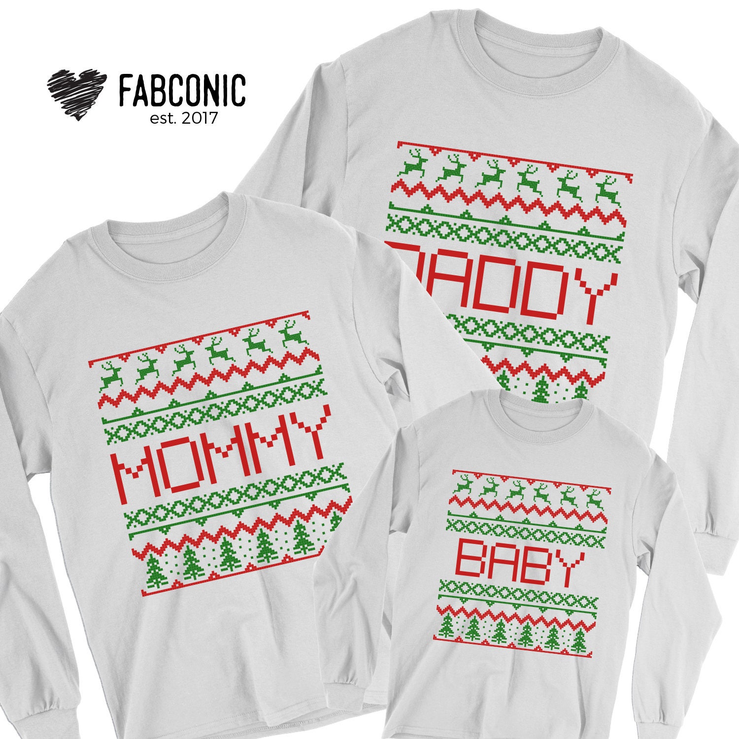 matching ugly christmas sweaters for family