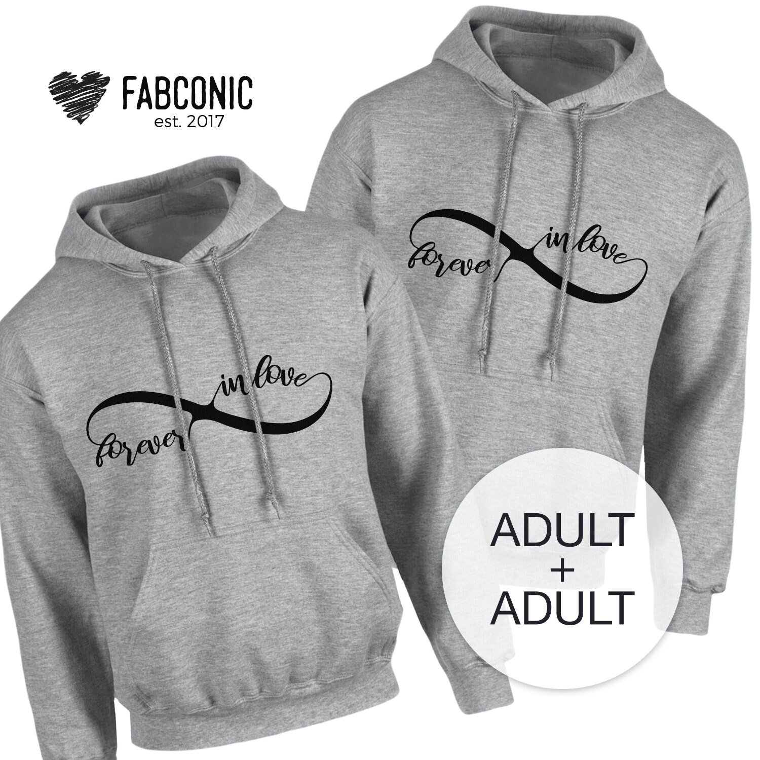 Paar Hoodies Mit Katzenohren - Fleece Gefüttert Unisex Sweatshirts