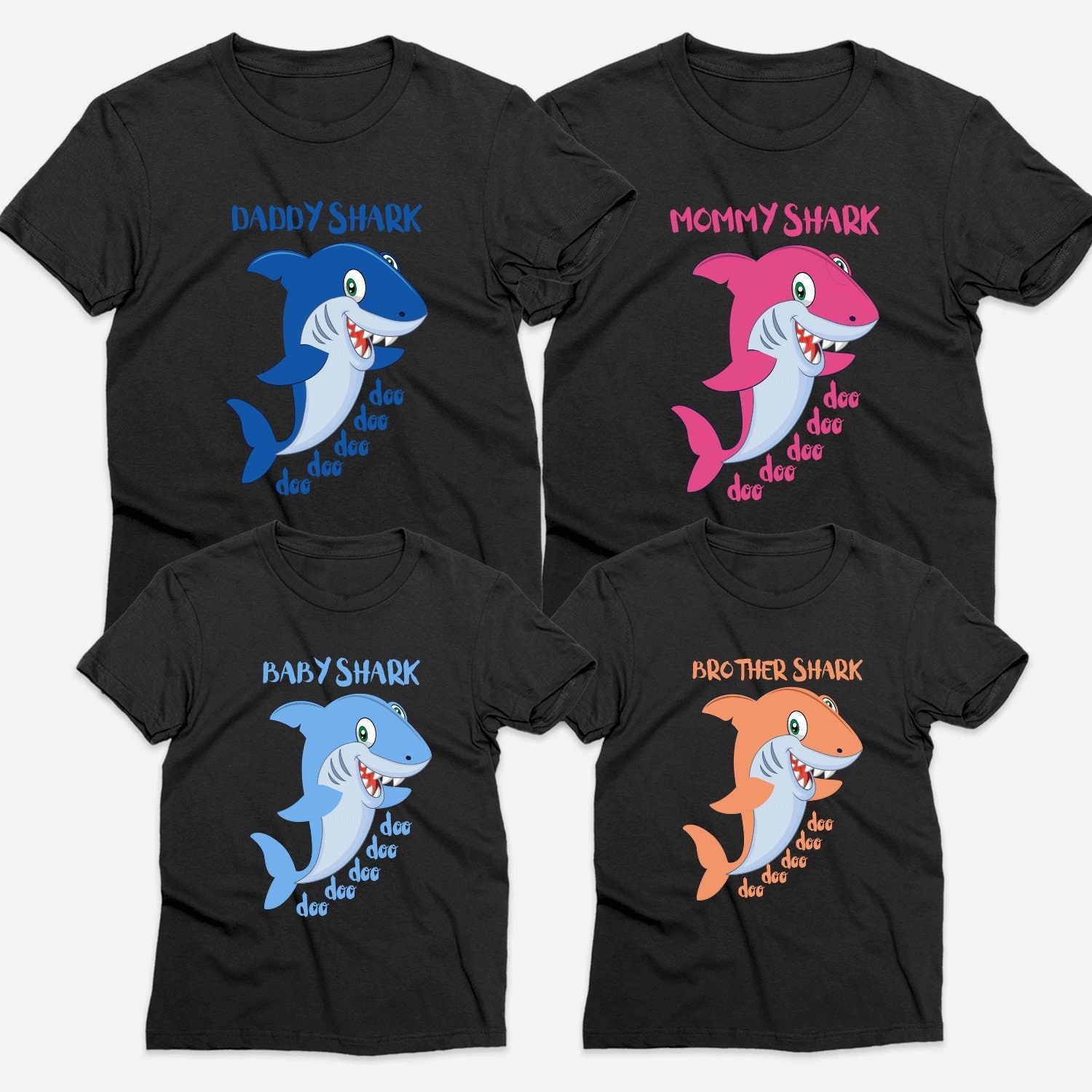 mommy and daddy shark costumes