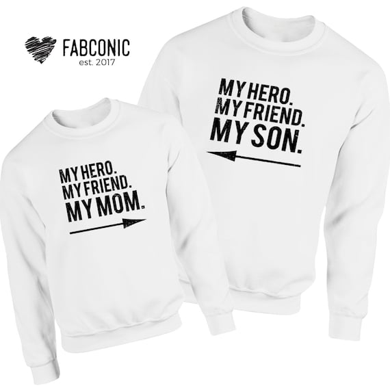 mom and son matching hoodies