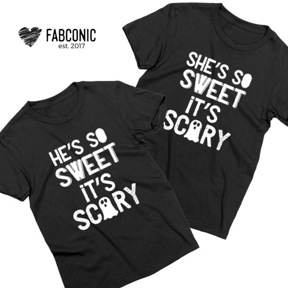 funny halloween couple shirts