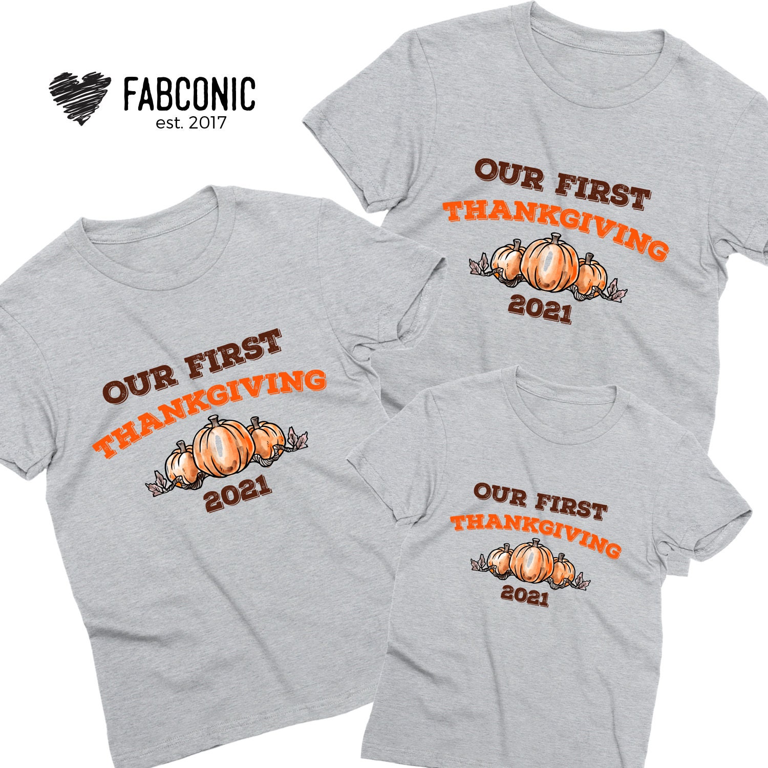 Our First Thanksgiving Family Shirts Thanksgiving Family | Etsy