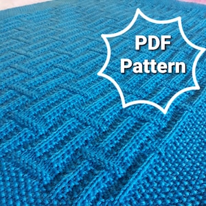 Quick Baby Blanket Knitting Pattern - Easy DIY Project for Newborns Knitting Blanket Pattern, PDF Pattern - knit your own blanket
