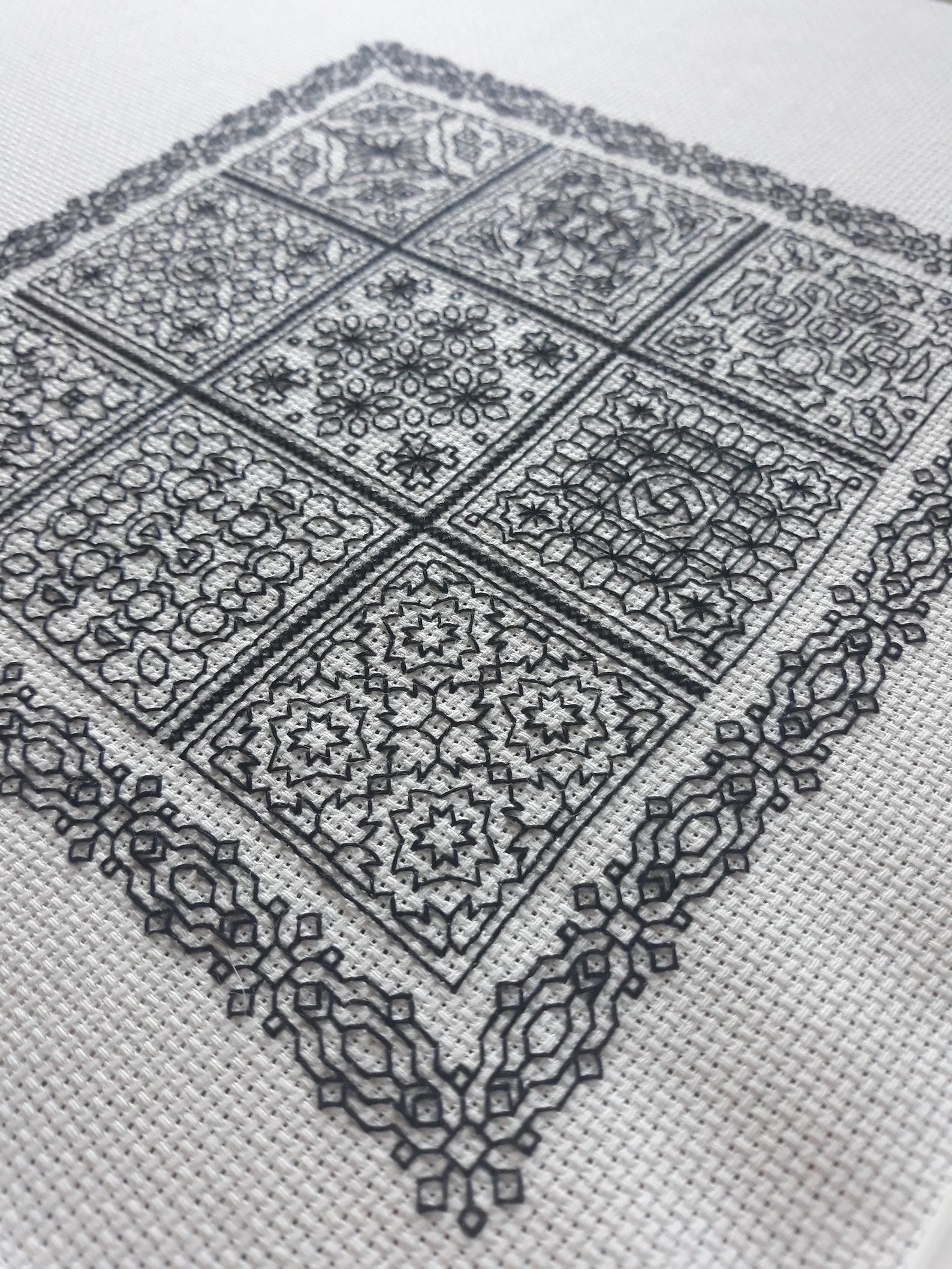 Sampler #2 and #4 - Two Blackwork Style Sampler Patterns, 2 Digital ...