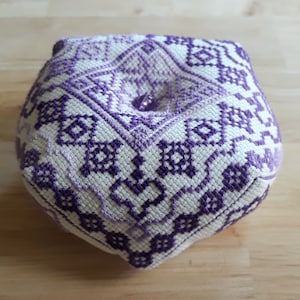 Biscornu Pattern, Cross stitch Biscornu Pattern , Pin Cushion Pattern &#39;Simple Life&#39;,  PDF pattern
