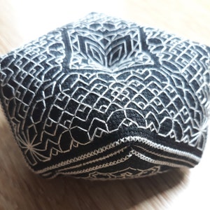 PDF Pattern, Biscornu Pattern &quot;It&#39;s all about Shape&quot;, Blackwork Pattern Biscornu