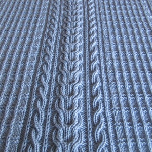 Easy Knit Baby Blanket Pattern,  Baby Blanket Knitting Pattern, Easy Knitting Pattern Baby Blanket - pdf pattern