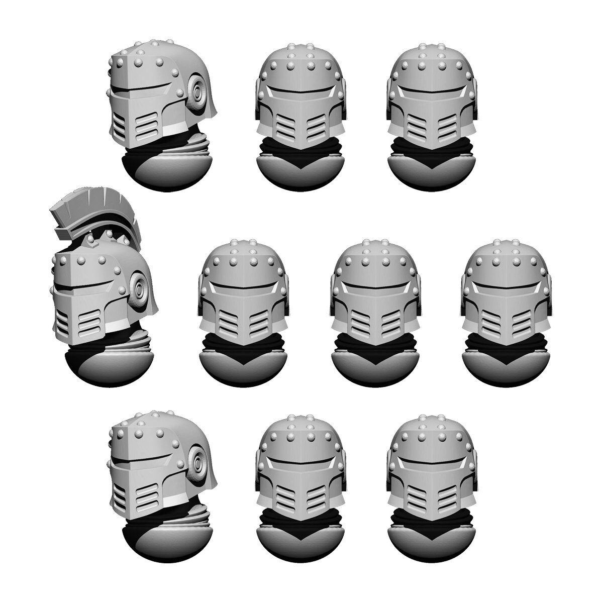 Space Knights Helmet Heads Set Ferox 10U - Etsy Ireland Space Knights Helmet Heads Set Ferox 10U - Etsy Ireland