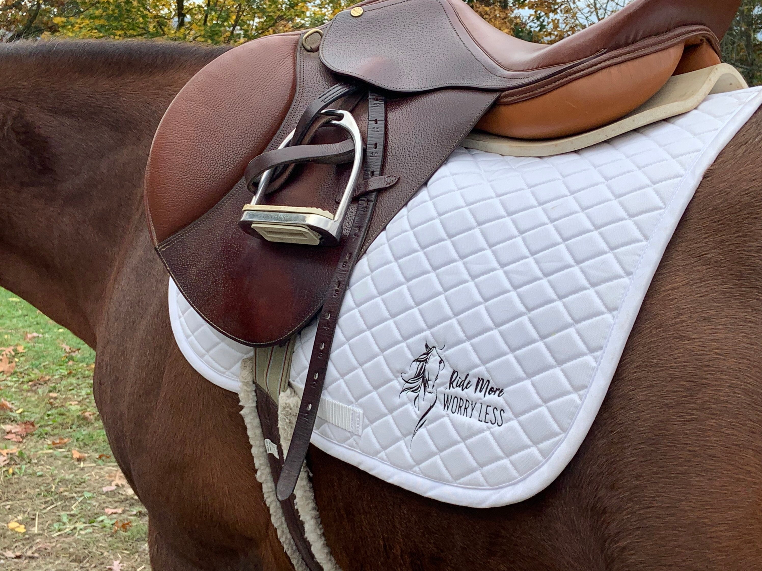 Personalized English Saddle Pad Horse Gift Custom Saddle Etsy