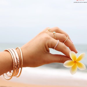 Gold Bangle / 18k Yellow Gold Filled Bracelet / Stacking Bangles / Minimal Gold Jewelry / Bangle For Women / 3mm Simple Round Bangle