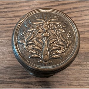 Antique Victorian Door Knob Floral Eswardian Pattern JC&S James Cartland  Son