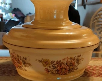 Floral Painted Hanging Swag Table Lamp Replacement Globe Light Glass Shade Only
