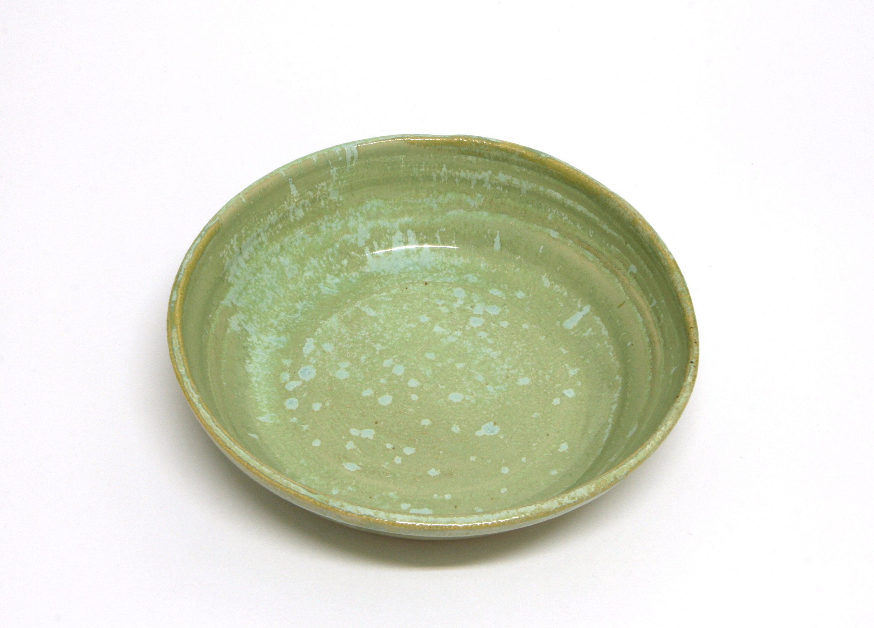 陶器の黄緑色ボウル 【公式通販】