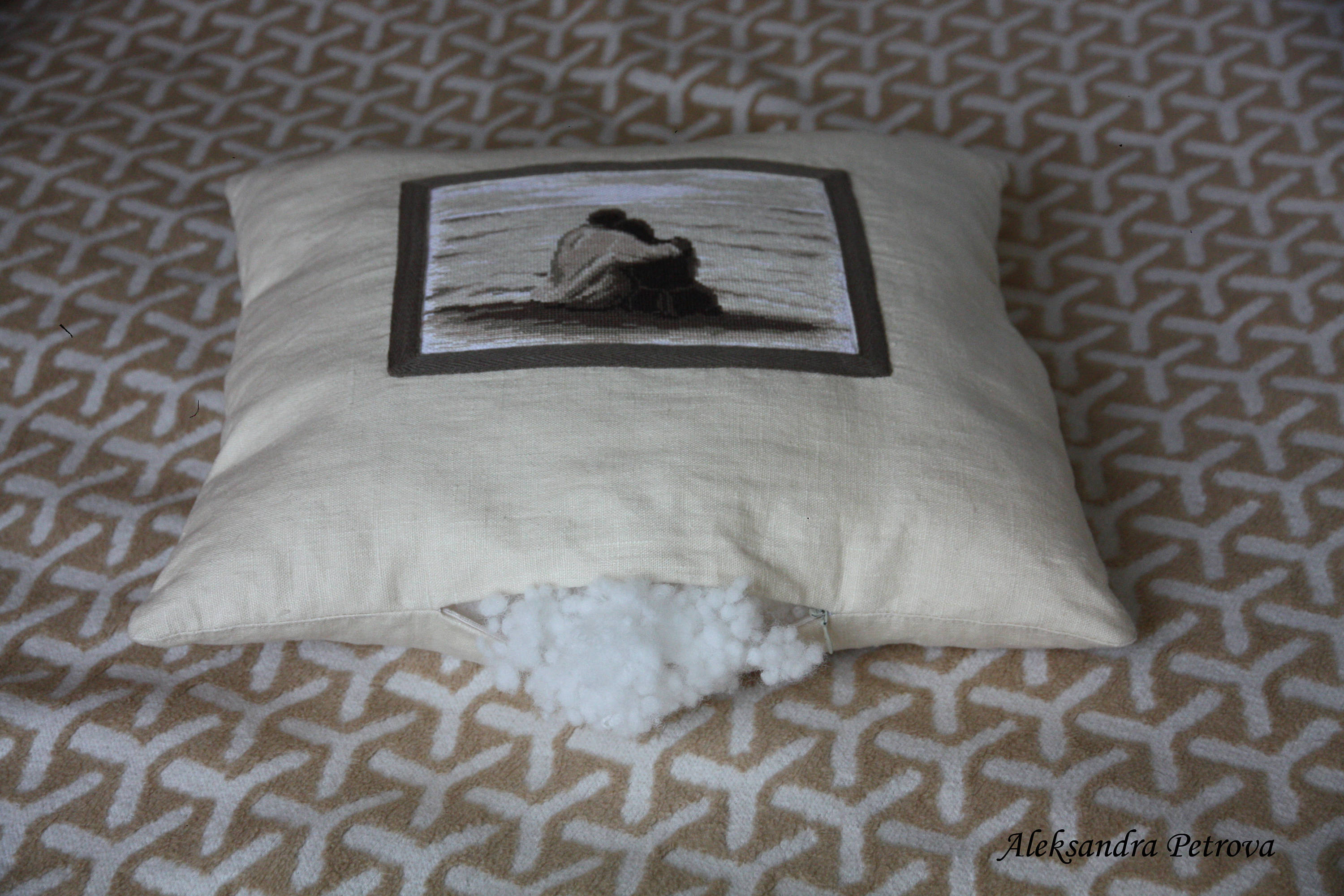 Pillow with embroidery Etsy