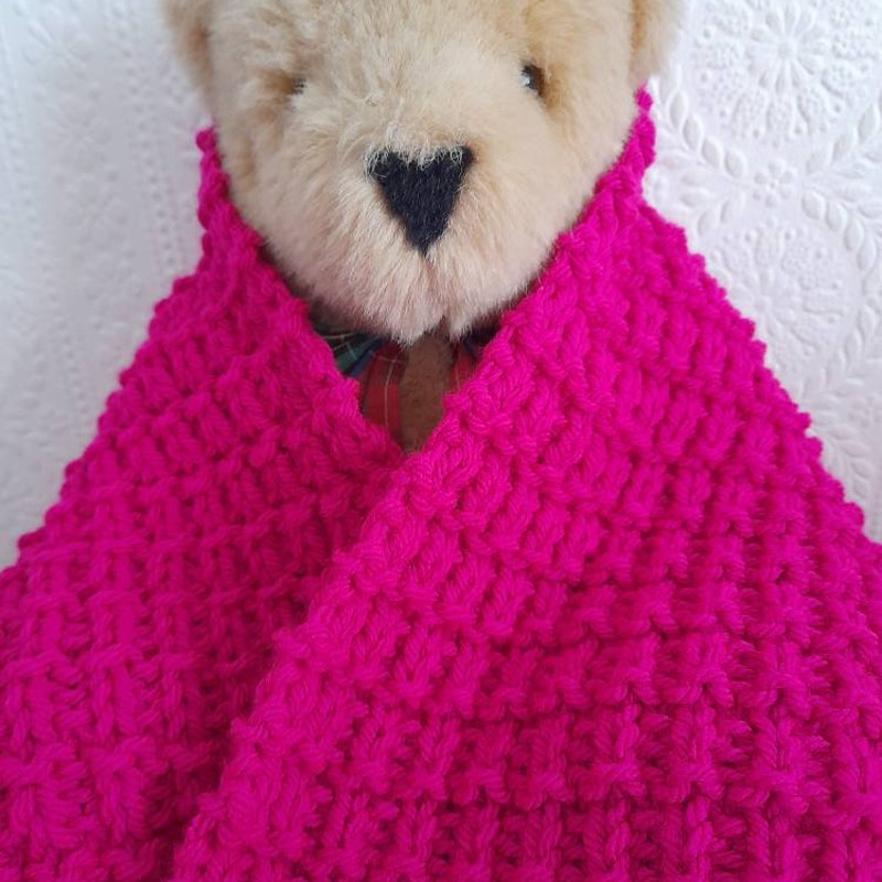 Neon Pink Scarf - Etsy