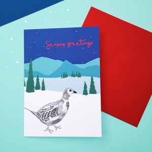 Cartão de Natal de faisão - Cartões de Natal - Cartões de Natal de animais - Cartões do país das maravilhas do inverno - conjuntos de cartões - Impressão de faisão