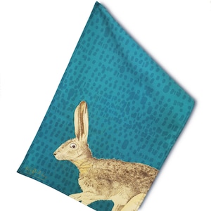 Peter Rabbit Tea Towel - New Home Gift - Animal Print - Kitchen Towel ...
