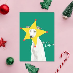 Carte de Noël drôle de chien - carte pour amoureux des chiens