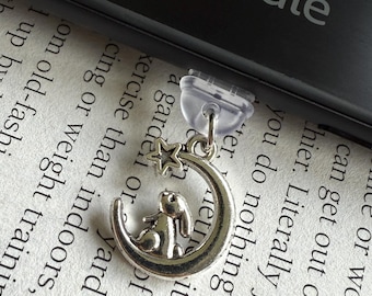 Kindle charm Iphone charm Kobo dust plug Kindle accessories Phone charms Cute bunny charm USB type C dust plug iPad dust plug