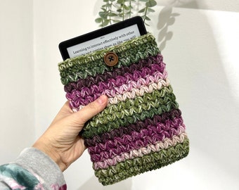 Kindle case Kindle sleeve Book sleeve Kindle cover Kindle accessories Kindle skin Book case Crochet kindle pouch Ebook cover
