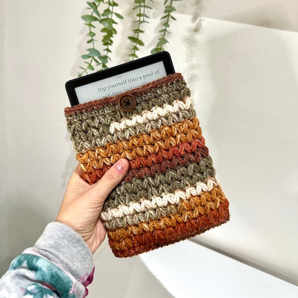 Kindle case Kindle sleeve Book sleeve Kindle cover Kindle accessories Kindle skin Book case Crochet kindle pouch Ebook cover