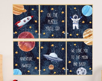 outer space themed bedroom