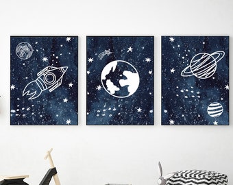 space wall art kids