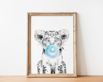 Lion With Bubble Gum Etsy Lion With Bubble Gum Etsy