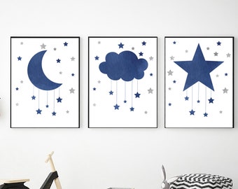 star wall art for nursery