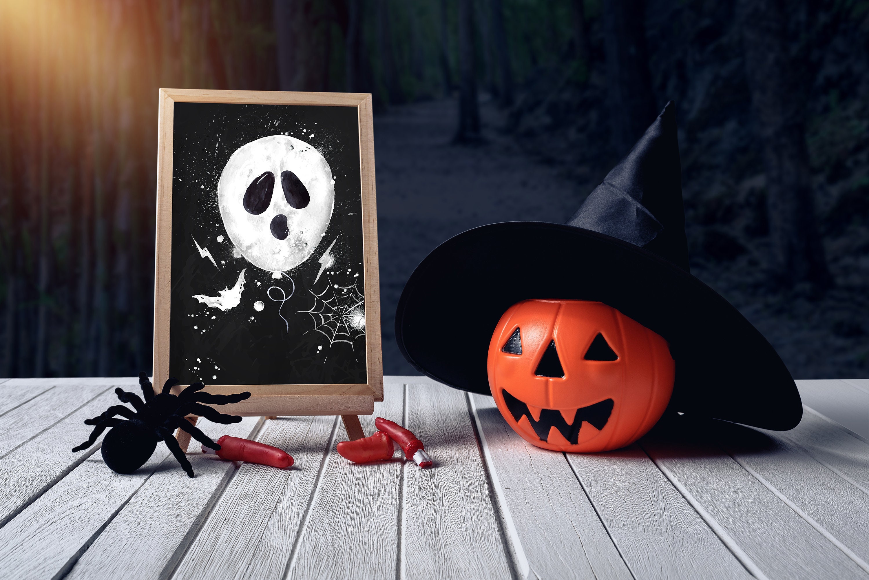 Halloween Wall Decor Digital Download Printable Wall Art | Etsy