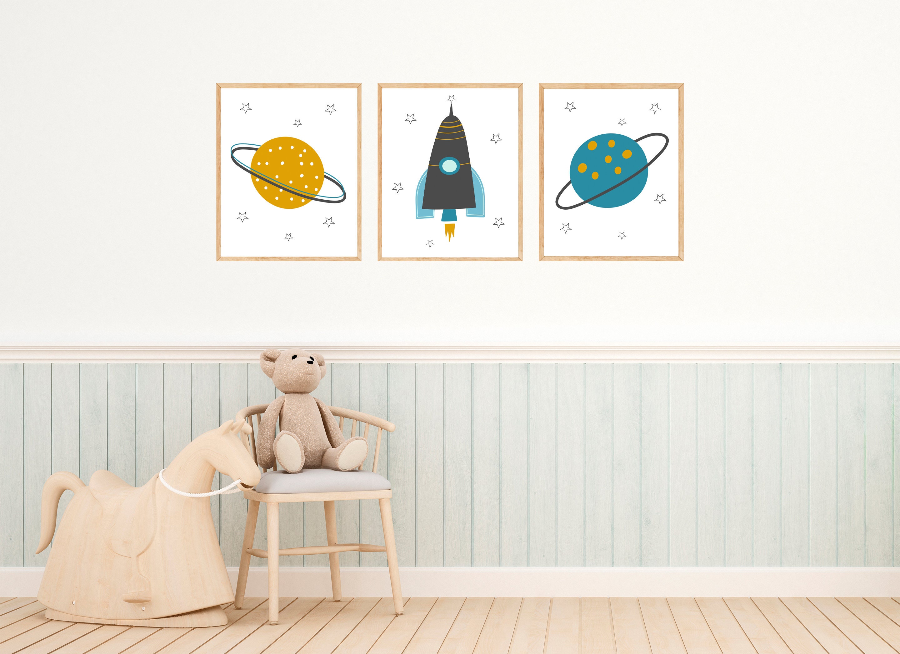 Space Printable Wall Art Set Digital Download Nursery Decor | Etsy