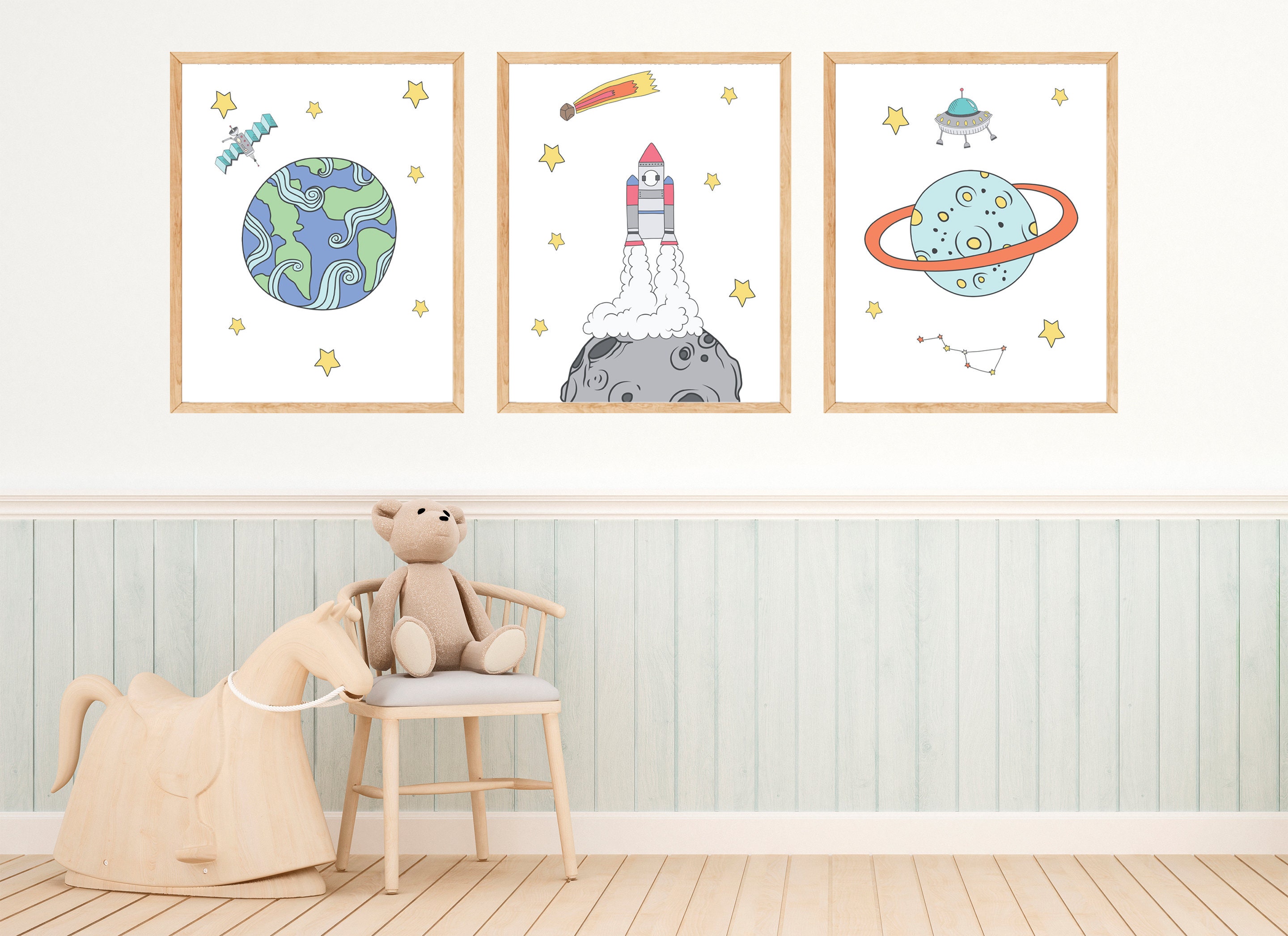 Outer Space Wall Art Digital Download Space Theme Decor Etsy