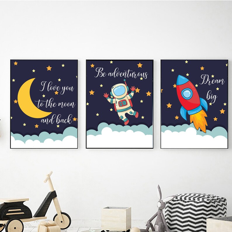 outer space nursery decor