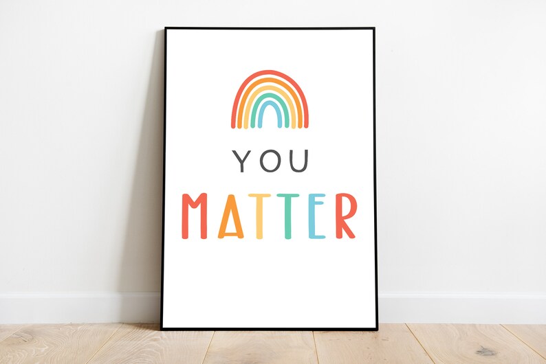 You Matter Print Printable Wall Art Digital Download - Etsy