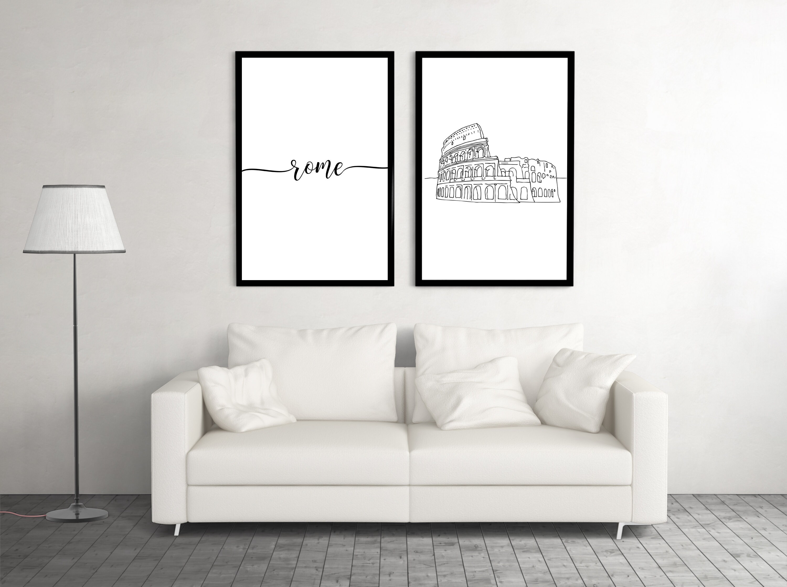 Colosseum Rome Wall Art Set Digital Download Rome Print Etsy