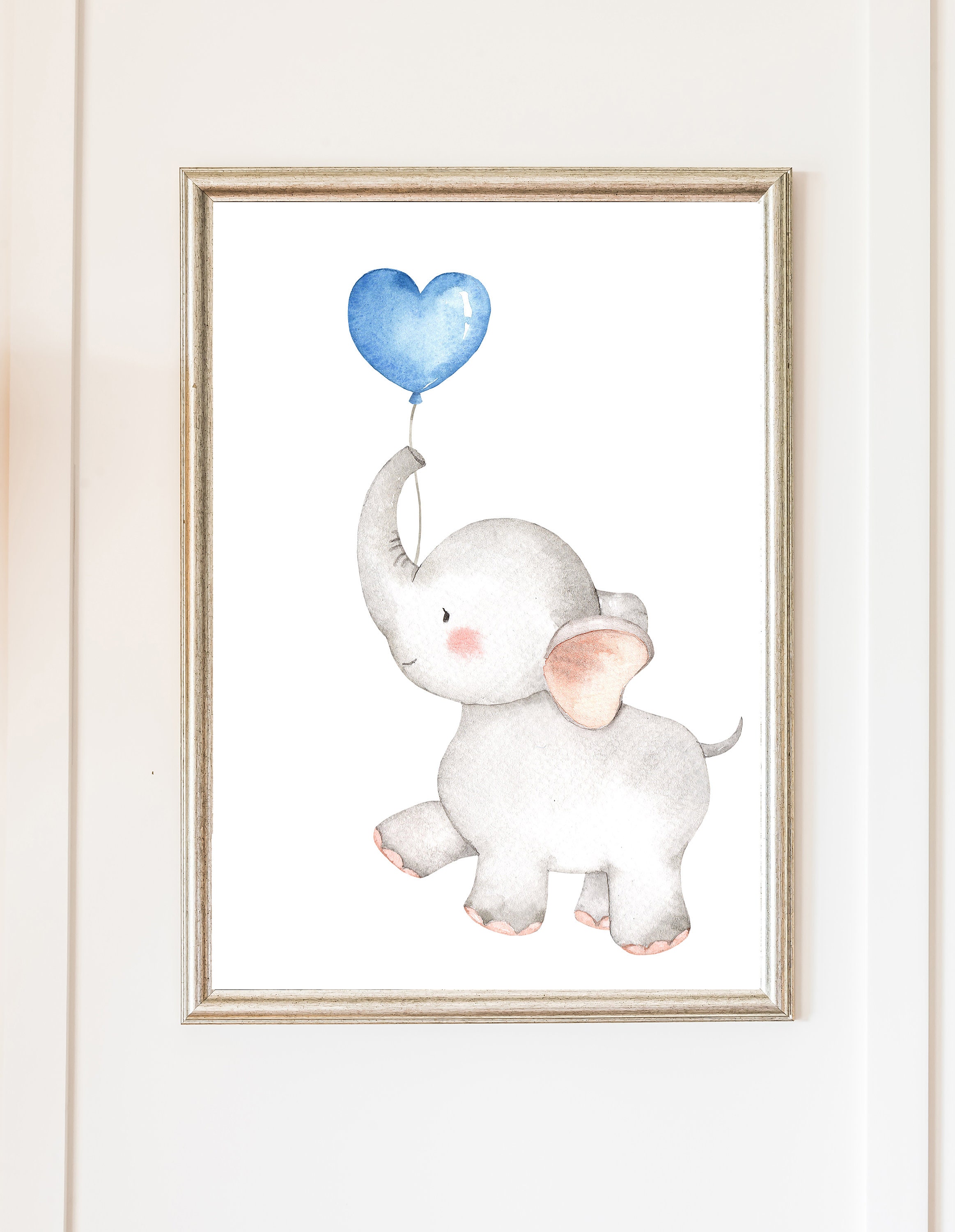 Elephant Printable Prints for Nursery Decor Digital Download Etsy