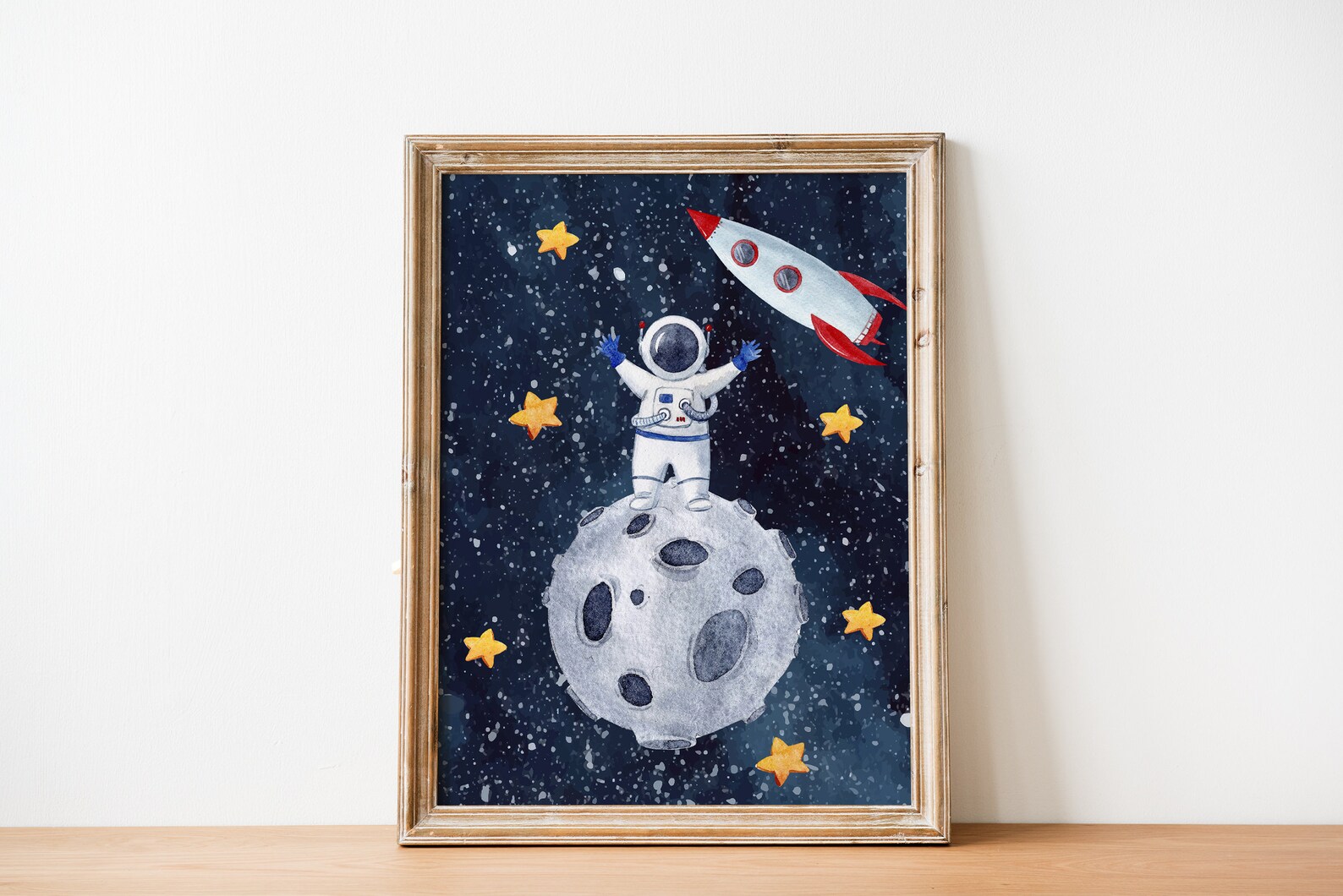 Set of 3 Outer Space Printable Wall Art Digital Download Etsy