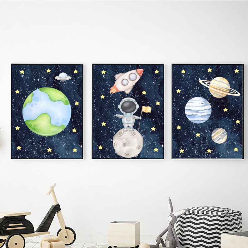 Outer Space Wall Art Digital Download Printable Wall Art Etsy