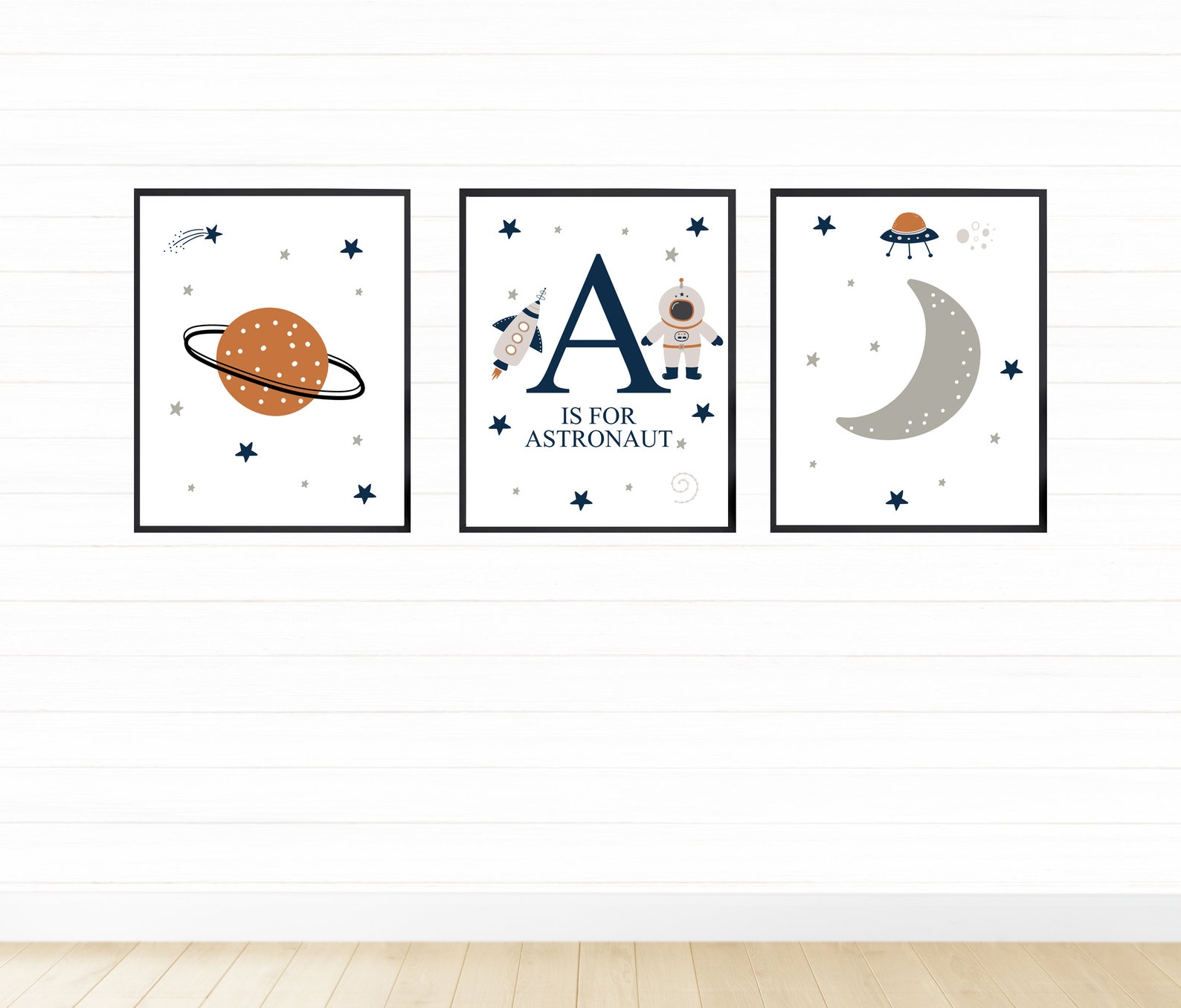 Printable Space Wall Art Set Digital Download Space Nursery | Etsy