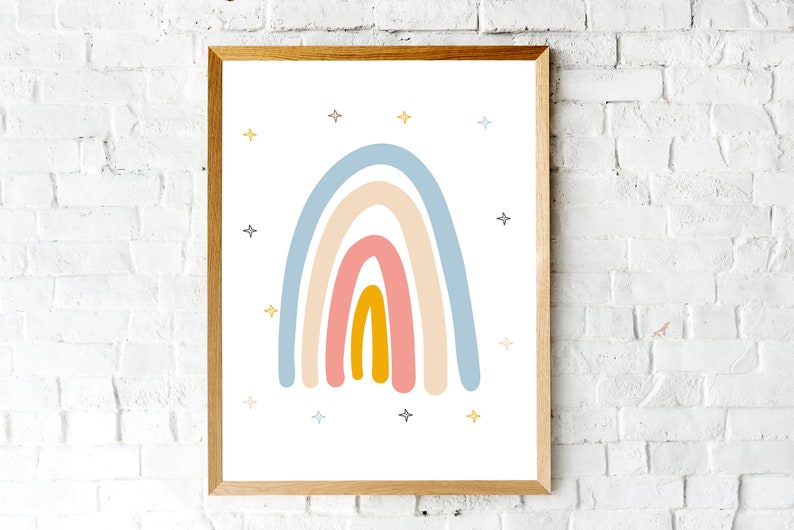 Pastel Rainbow Printable